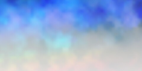 Dark Multicolor vector layout with cloudscape. Abstract colorful clouds on gradient illustration. Pattern for your commercials.