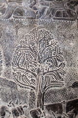 bas relief angkor wat