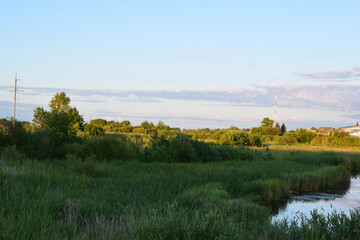 Nature landscapes in Golyshmanovo Tyumen region
