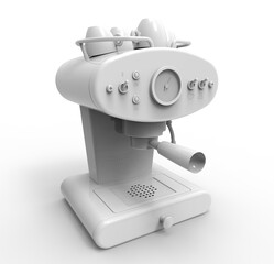 Coffee machine 3D rendering