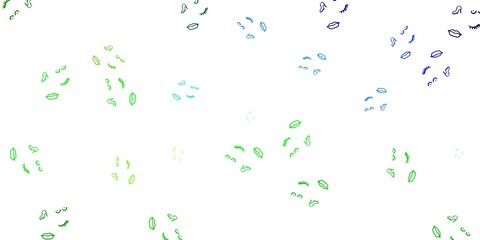 Light Blue, Green vector texture with women's rights symbols.