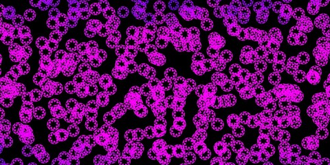 Dark purple vector layout with circle shapes.