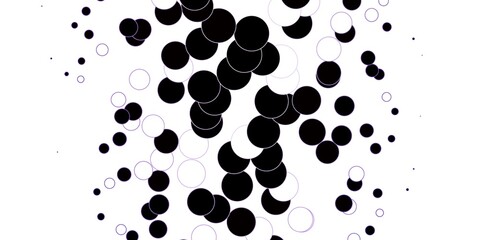 Dark Purple vector backdrop with dots. Abstract illustration with colorful spots in nature style. New template for a brand book.