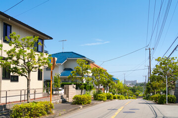 丘陵に立つ住宅街　イメージ　神奈川県