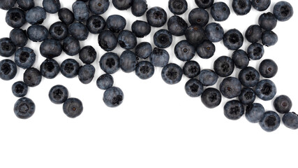 Image of blueberry isolated on white background.