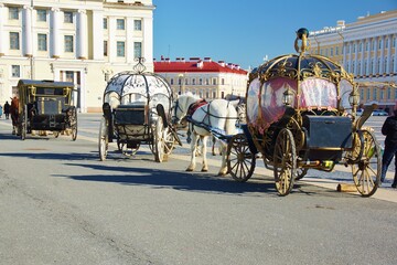 horse carriage in seville spain