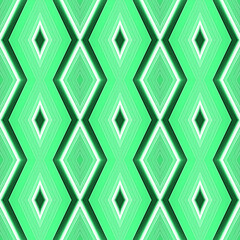 green painted geometric pattern