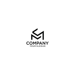 CM logo initial letter design template vector illustration
