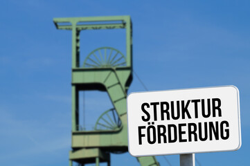 Ein Bergwerk und Strukturförderung bei Kohleausstieg