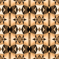 brown painted geometric pattern