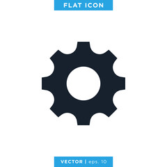 Gear, Settings Icon Vector Logo Design Template