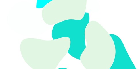 Light blue, green vector backdrop with chaotic shapes.