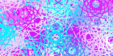 Light Pink, Blue vector pattern with abstract shapes.