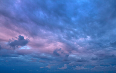 Naklejka na ściany i meble Clouds. Sky. Sunset.