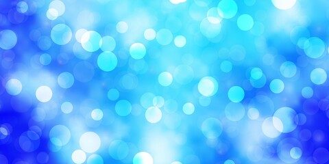 Light BLUE vector layout with circles. Colorful illustration with gradient dots in nature style. Design for your commercials.