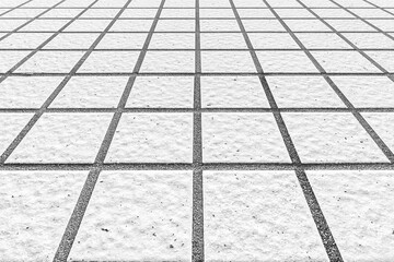 Harmonic white stone floor tiles seamless background and pattern