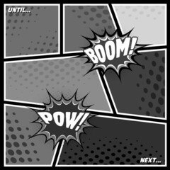 Comic strip template vector mock up