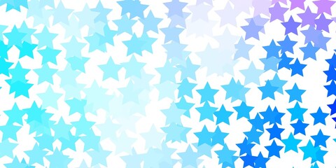 Light Pink, Blue vector background with colorful stars. Colorful illustration with abstract gradient stars. Pattern for websites, landing pages.