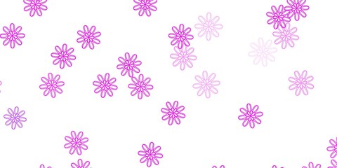 Light Purple, Pink vector natural layout with flowers.