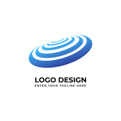 Creative abstract logo vector image for business