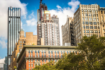 Fototapeta na wymiar Modern buildings in New York, USA