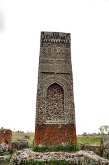 Bitlis, Turkey - 21 May 2011: Ahlat Seljukian Cemetery. Seljuk Period Tombstones.
