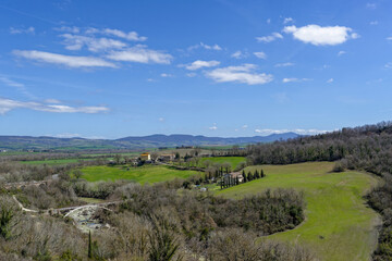 Fototapeta na wymiar Paysage de Toscane en Italie