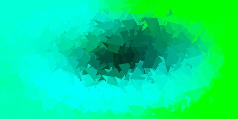 Light green vector gradient polygon design.