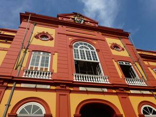 Partial view of the public library in Manaus founded in 1870. Amazon, Brazil 
