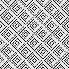 Seamless abstract linear pattern with elements of corners and rhombuses