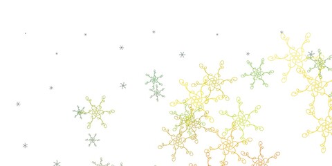 Light Green, Red vector texture with curves.