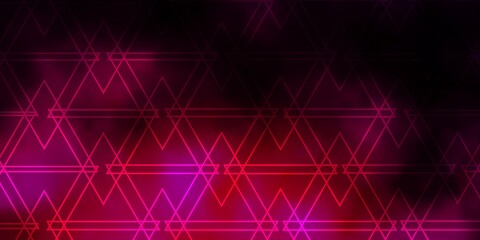 Dark Pink vector pattern with polygonal style. Modern abstract illustration with colorful triangles. Pattern for websites.
