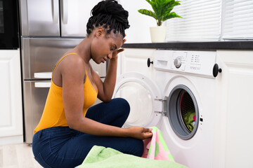 Woman Washing Clothes