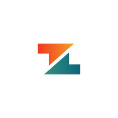 initial letter Z logo and arrow design template