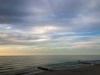Fototapeta na wymiar Sunset on the Baltic Sea