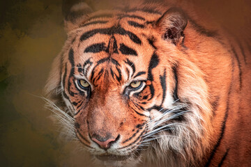 a fine art tiger portrait