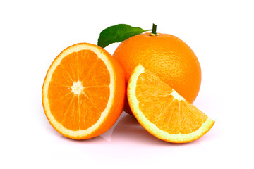 Fototapeta na wymiar orange isolated on white background