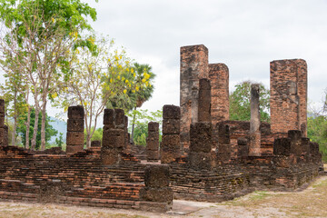 Sukhothai Historical Park in Sukhothai, Thailand. It is part of the World Heritage Site - Historic Town of Sukhothai and Associated Historic Towns.