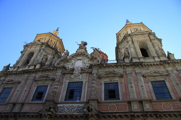 Fototapeta na wymiar Church of San Luis de Los Frances in the center of Seville