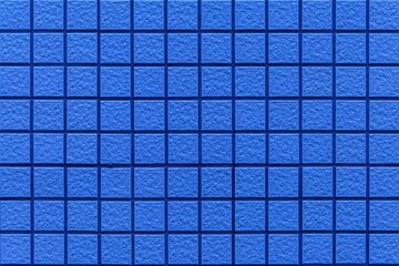 Blue mosaic tile pattern and seamless background
