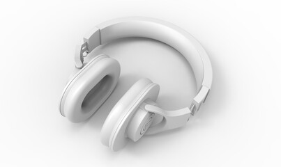 HeadPhone 3D model rendering grey