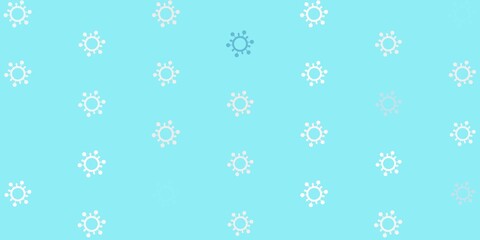 Light Pink, Green vector backdrop with virus symbols.