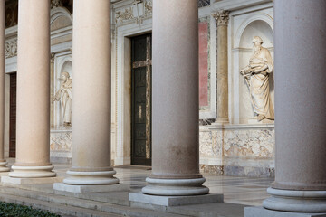 Obraz premium Basilica church of Saint Paul outside the Walls, Rome, Italy