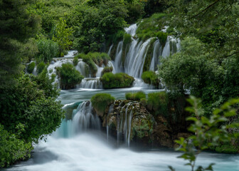 KRKA Waterfalls in Croatia - 363511207