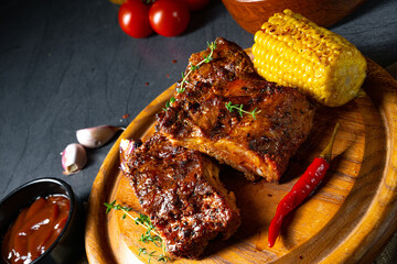 tender spare ribs from the grill