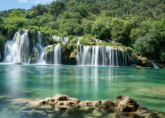 KRKA Waterfalls in Croatia - 363511455