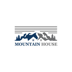 Mountain House Logo Design Vector 