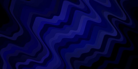 Dark Purple vector layout with wry lines. Abstract illustration with bandy gradient lines. Template for your UI design.