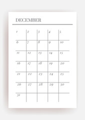 Planner sheet vector. Printable vertical notebook page