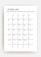 Planner sheet vector. Printable vertical notebook page